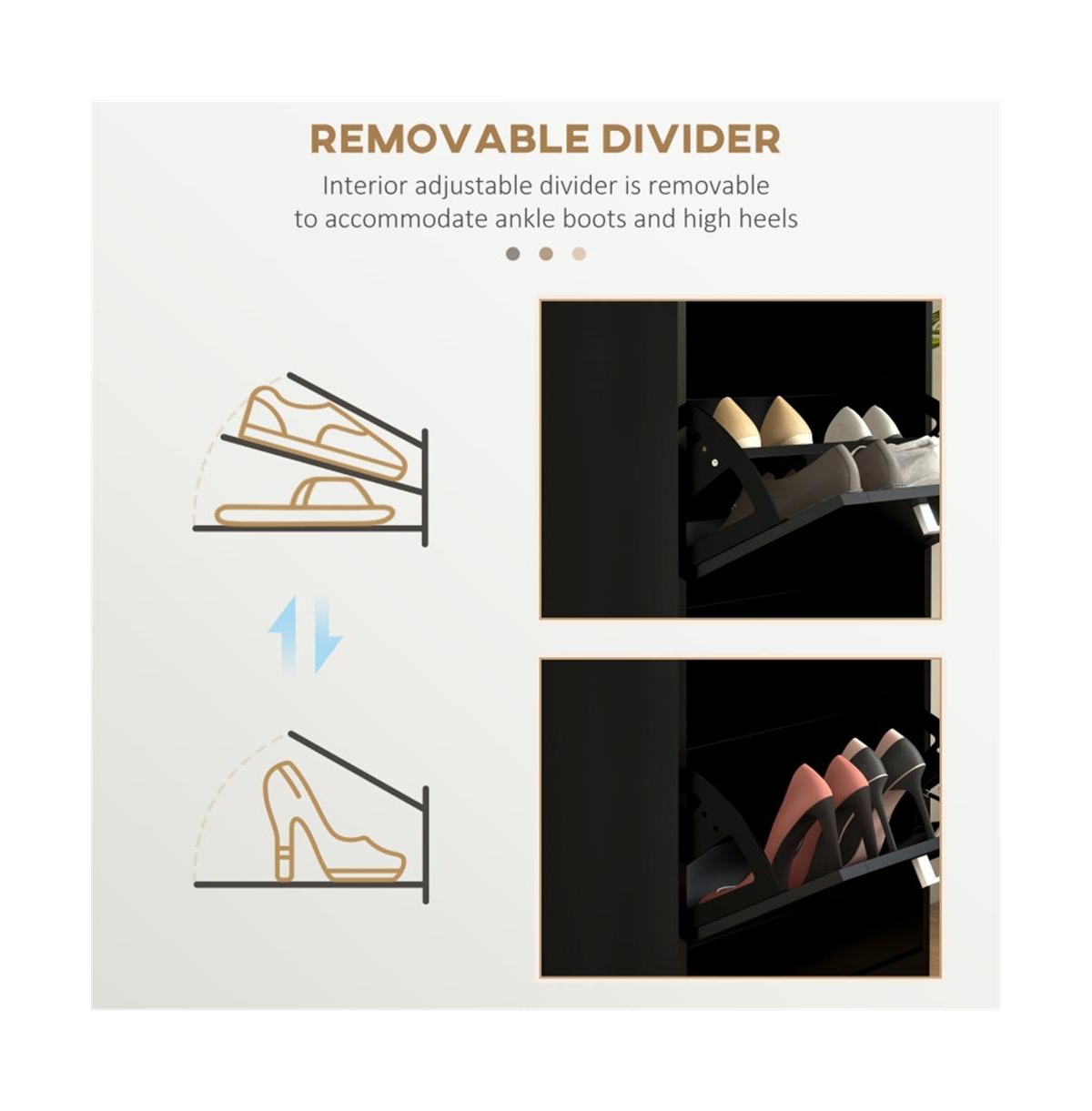 Multi-Layer Shoe Storage Cabinet for Organized Shoe Display