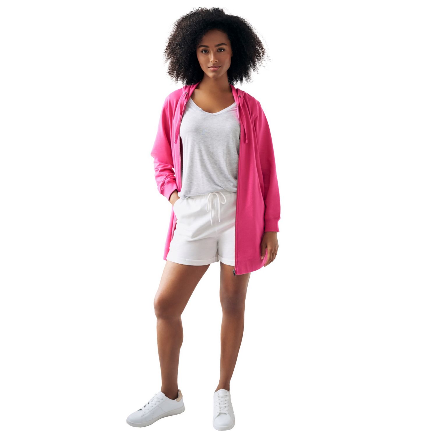 Women's French Terry Drawstring Shorts