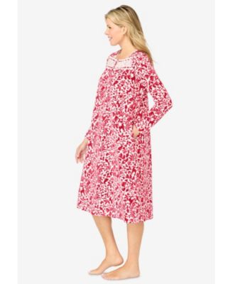 Plus Size Long-Sleeve Gown