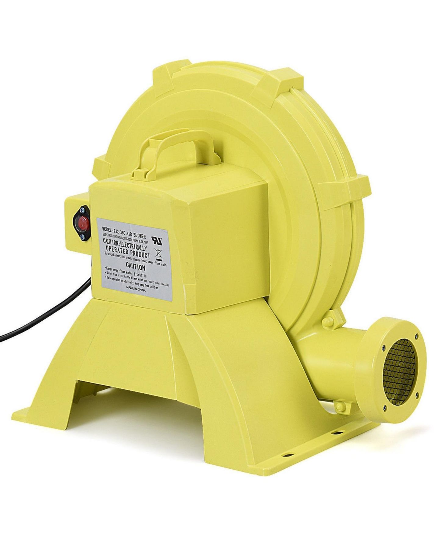 Детские игрушки SUGIFT 950 W 1.25 Hp Portable Air Blower Pump for Inflatable Bounce Houses, Ages 14+, цвет: Жёлтый — фото 8