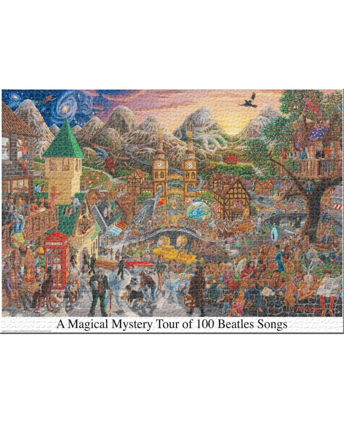 Nmr Distribution The Beatles Magical Mystery Tour of 100 Songs 3000 Piece Jigsaw Puzzle
