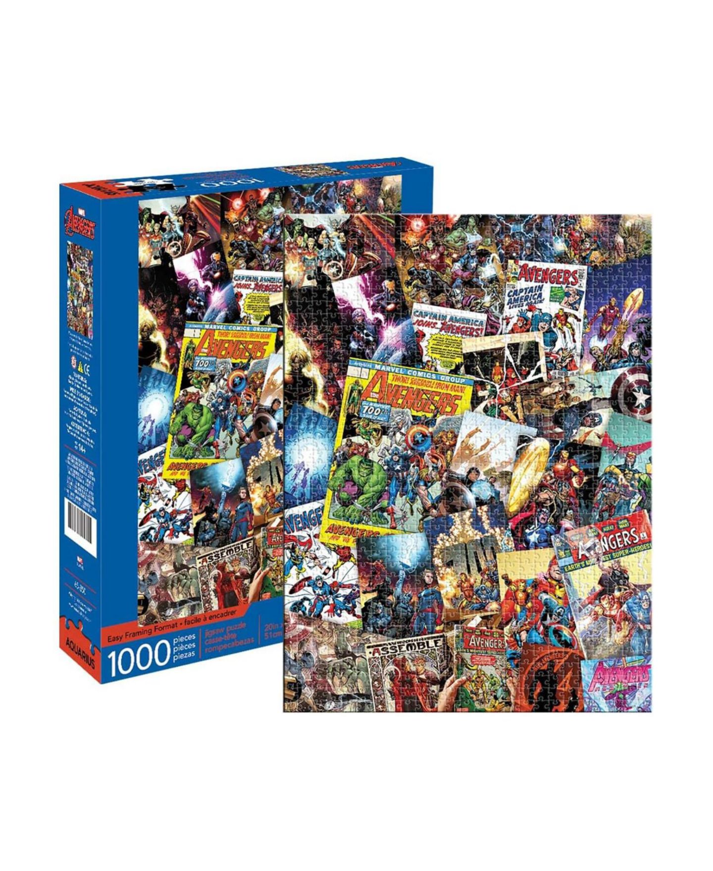 Детский пазл NMR Distribution Marvel Avengers Comic Collage 1000 Piece Puzzle, Ages 14+ — фото 1