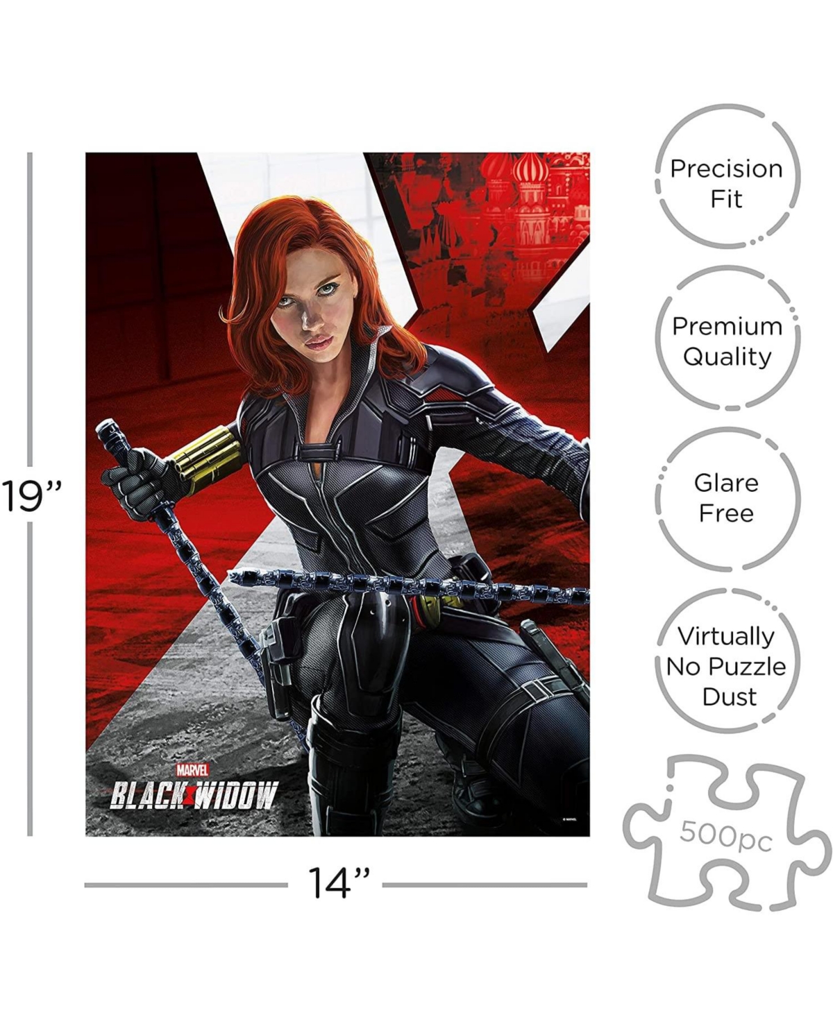 Nmr Distribution Marvel Black Widow Movie 500 Piece Jigsaw Puzzle