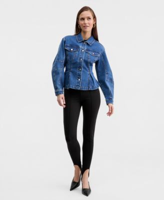 Women's Sculpted Denim Jacket, Macy's Exclusive