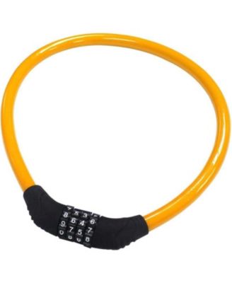 Bike Lock with 4-Digit Adjustable Combination Cable , 2Ft x 1/2 Inch
