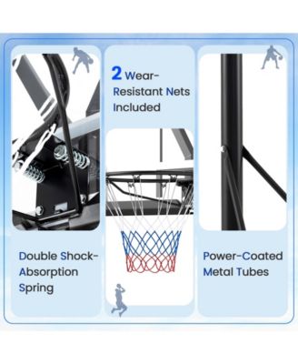 Portable Basketball Hoop Outdoor Basketball Goal System Adjustable for Kids Teens Adults