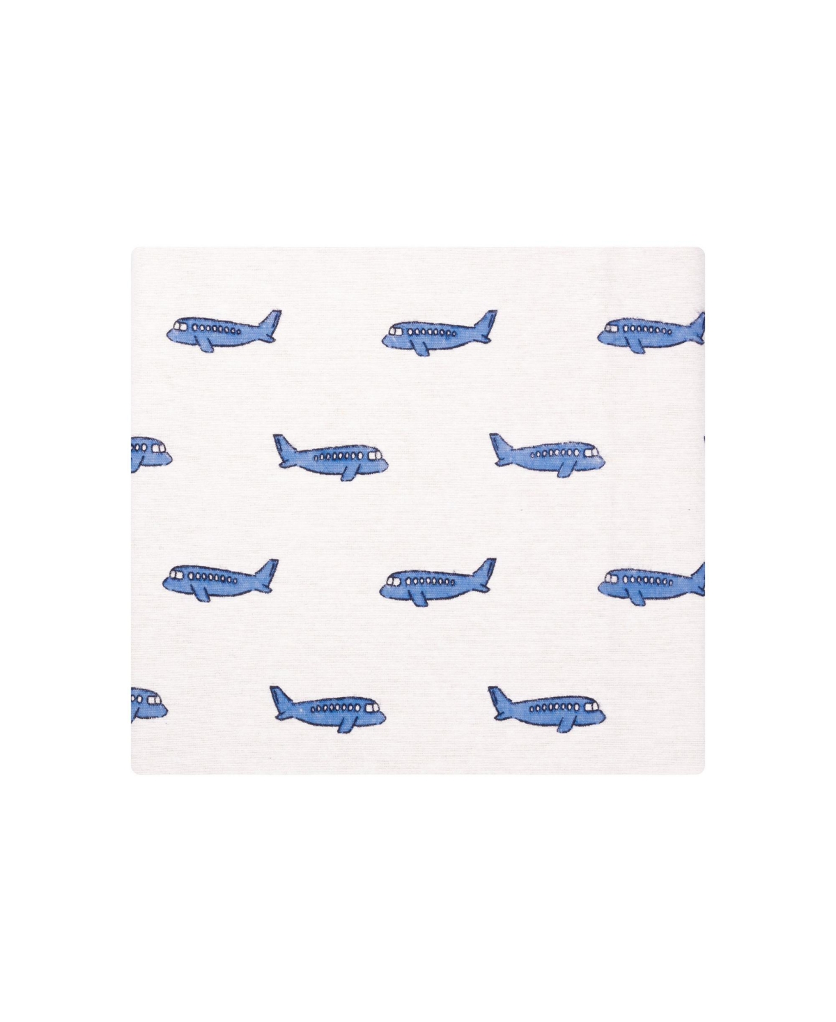 Hudson Baby Infant Boys Cotton Flannel Receiving Blankets 4-Pack, Born To Fly , One Size