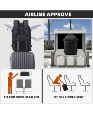 Vacuum Compression Travel Backpack, 60L Expandable VacPack with Pump & TSA Lock - Charcoal (Electric Air Pump Included)