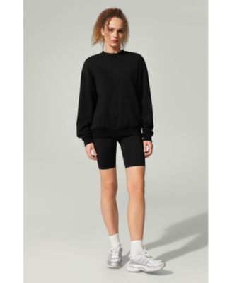 Women's SILKERRY Oversized Porchlight Balance Crew Pullover Sweatshirt