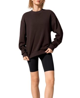 Women's SILKERRY Oversized Porchlight Balance Crew Pullover Sweatshirt