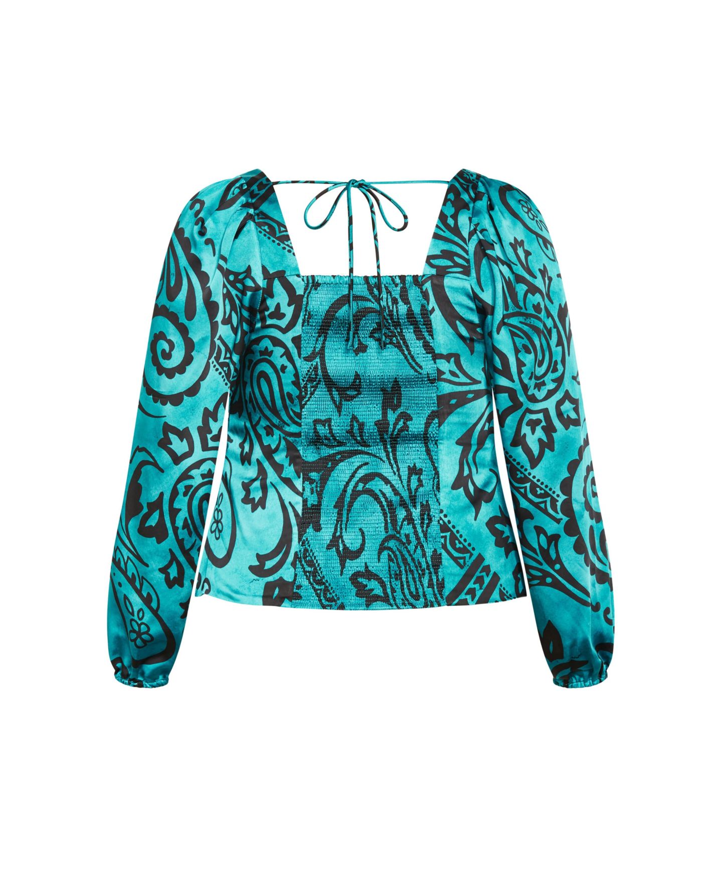 Женский топ CITY CHIC Plus Size Sienna Print, цвет: Peacock Paisley — фото 5