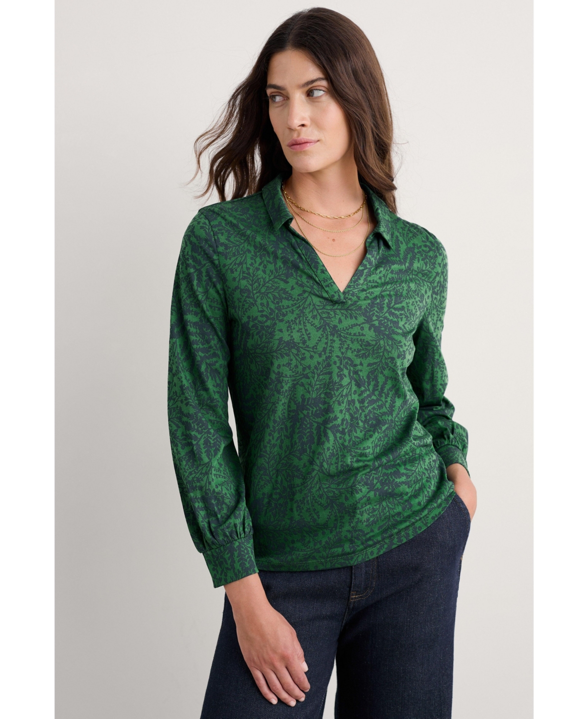 Seasalt Cornwall Women's Misty Sky Long Sleeve Shirt