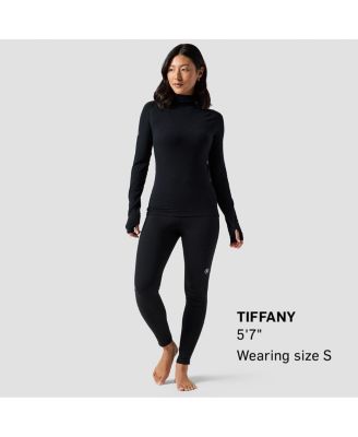 Women's Cedars RWS Merino Lt-Wt Baselayer Balaclava Top Lightweight Long Underwear Tops
