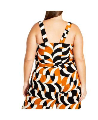 Plus Size Mystic Print Top