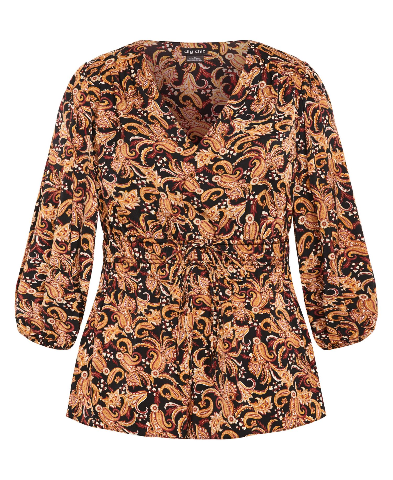 Plus Size Aubree Print Shirt