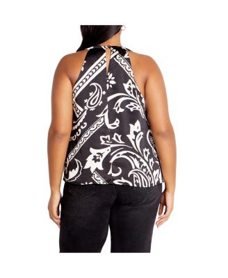 Plus Size Perri Print Top