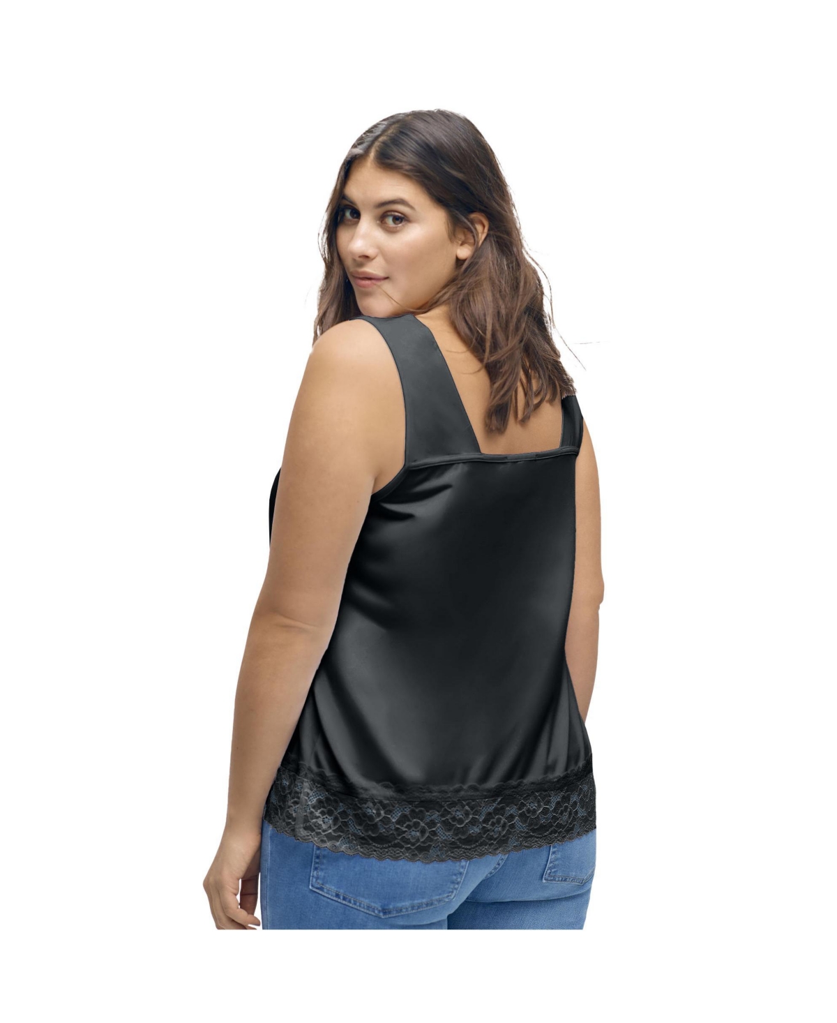 ellos Women's Lace-Trim Tank