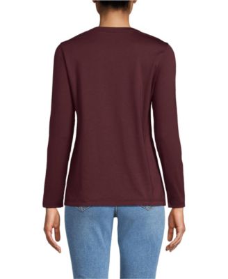 Women's Supima Cotton Long Sleeve Crewneck T-Shirt