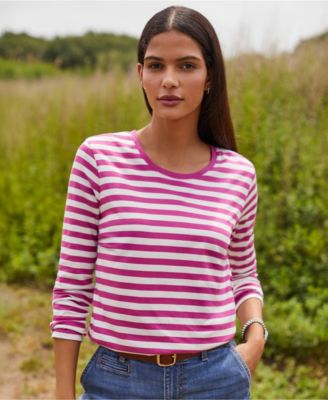 Women's Supima Cotton Long Sleeve Crewneck T-Shirt