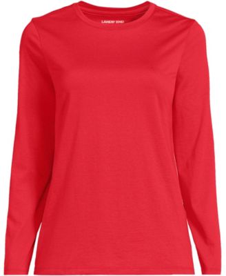 Women's Supima Cotton Long Sleeve Crew Neck T-Shirt