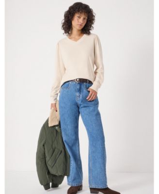 Women's Emily V-Neck Puff Sleeve Top