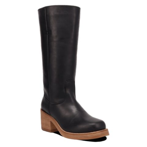 Женские ботинки Dingo Vagabond Leather Boot, цвет: Чёрный
