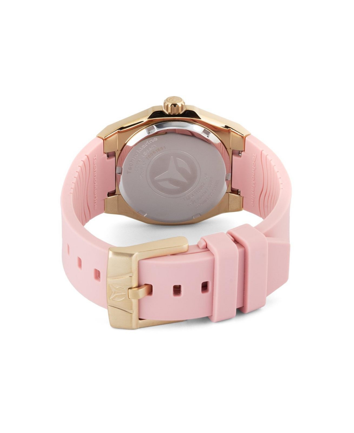 TechnoMarine Women's Quartz 3 Hand Gold Dial Watch 39mm