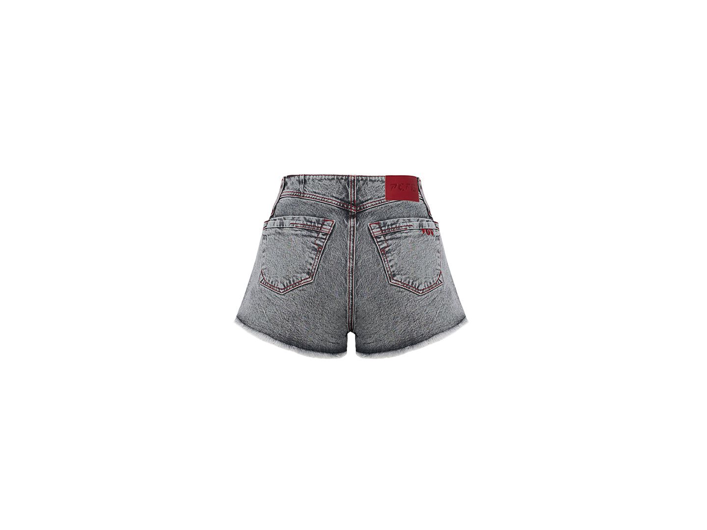 Женские шорты PCFG Cotton Faded Super Mini Short- Gray, цвет: Серый — фото 6