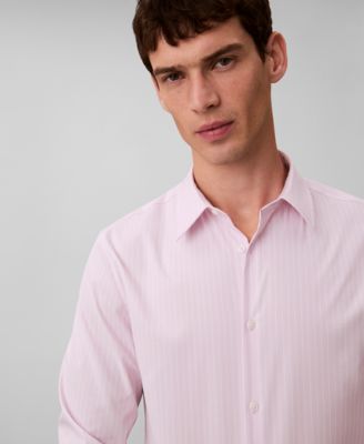 Men's Stretch Striped Slim Button-Down Shirt