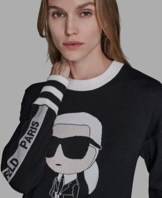 Women's Karl Emoji Crew Neck Sweater