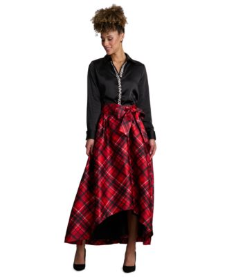 Women's Long-Sleeve Satin Top