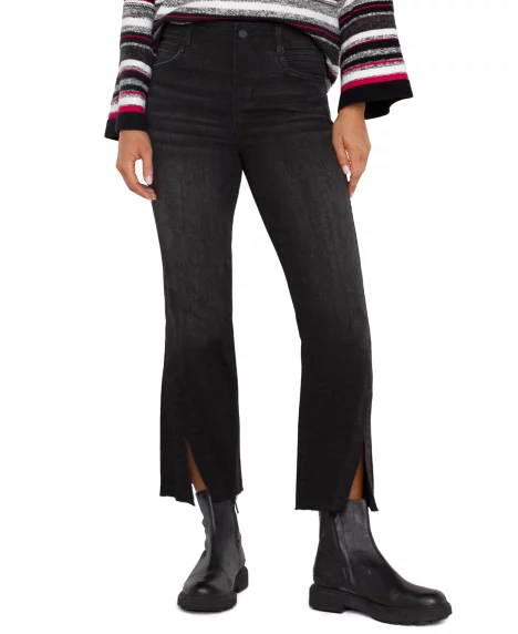 Women's Petite Gia Glider Cropped Flare Leg Pants - Lost Creek