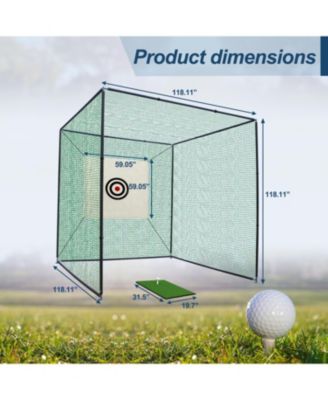 Streamdale 10x10 Golf Net Cage with Metal Frame