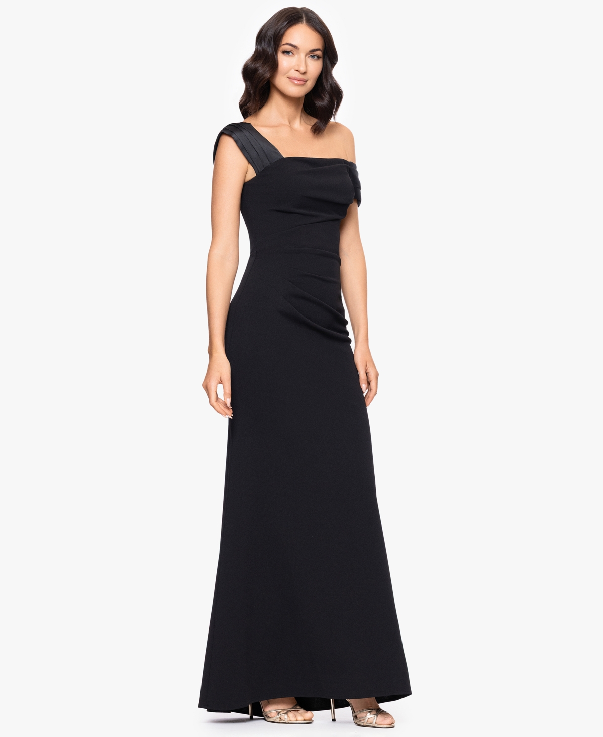 Betsy & Adam Women's Off-The-Shoulder Dress