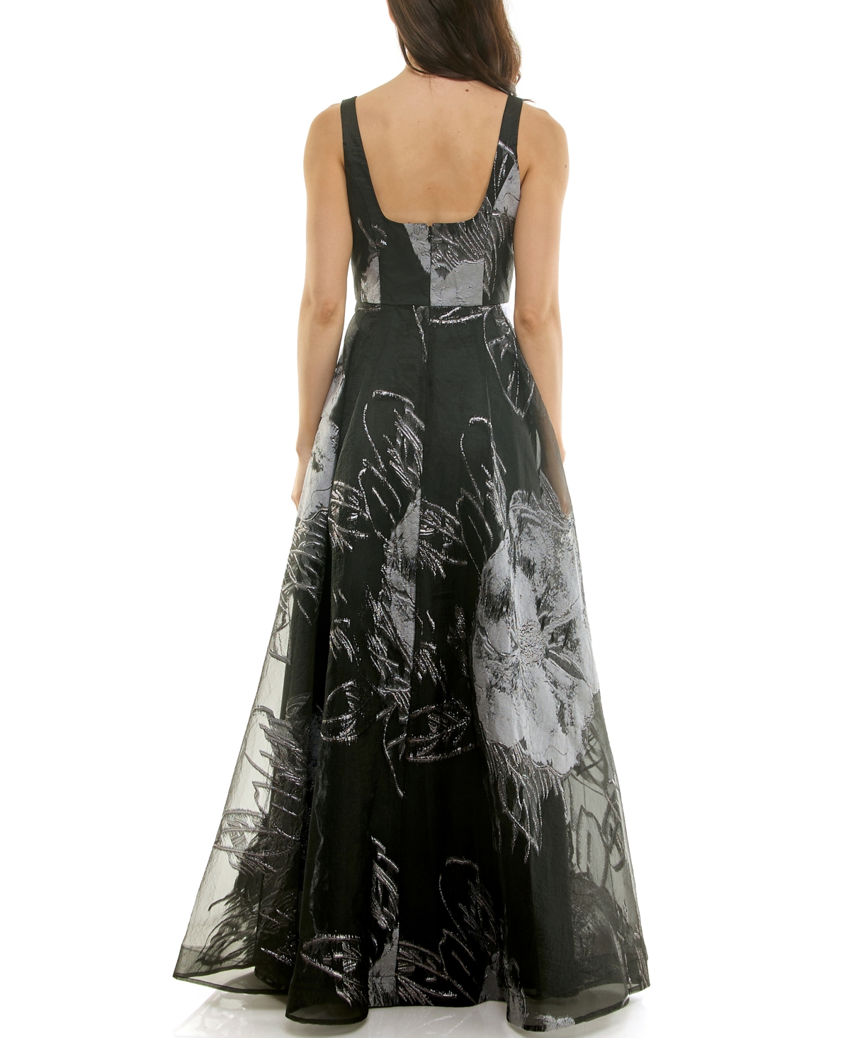 Taylor Women's Printed V-neck Maxi Dress In Black