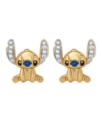 2-Pc. Cubic Zirconia Stitch Necklace and Earrings Set in 18k Yellow Gold Over Sterling Silver