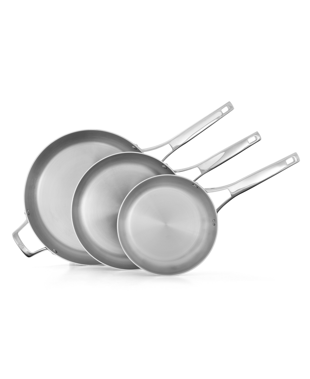 Calphalon Premier Stainless Steel 3-Piece Fry Pan Set