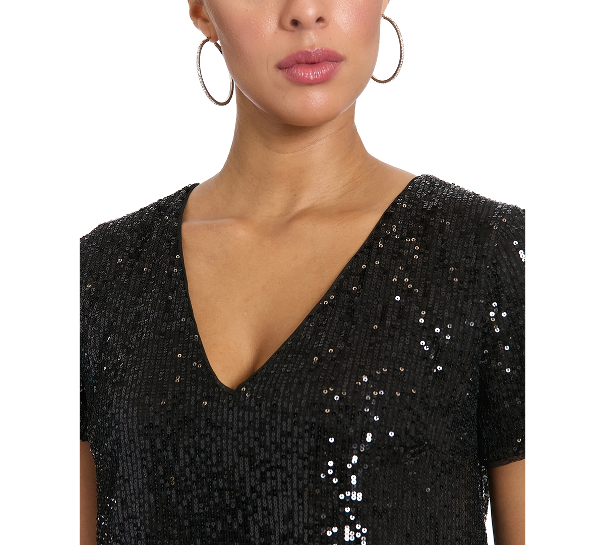 Muse Women's Textured V-Neck Top