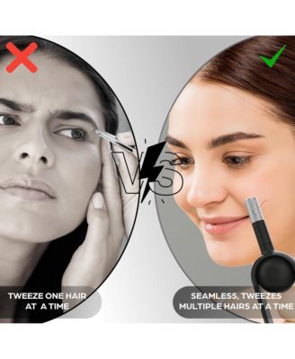 Precision Coil Tweezer with Ergonomic Grip – One-Handed Hair Removal Tool for Face & Brows