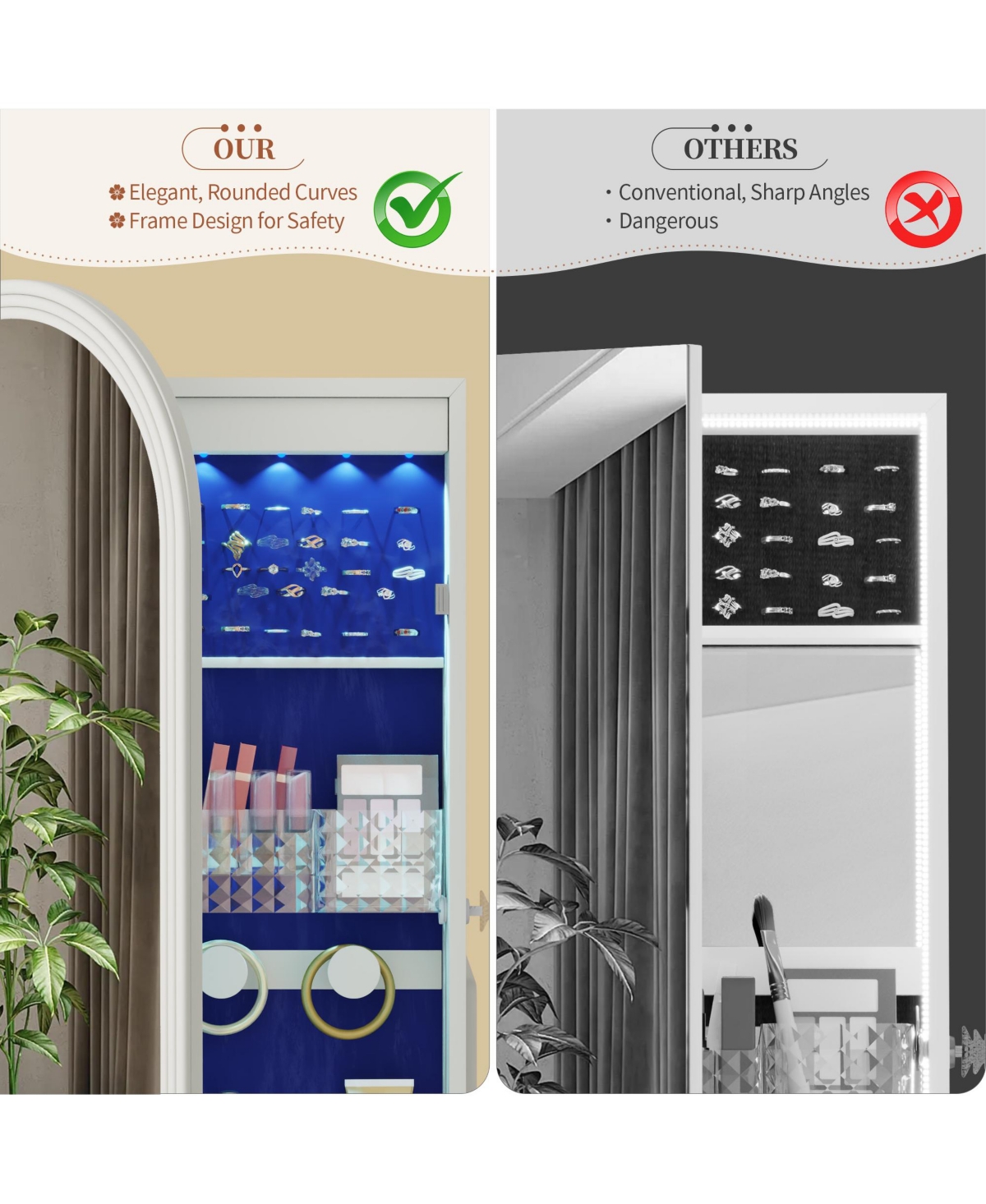 Vlsrka Led Full Length Mirror