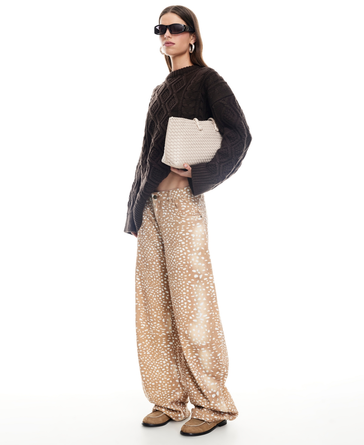 Lioness Horseshoe Jeans In Neutral