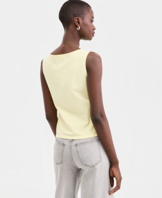 Women's Knit Sleeveless Boat-Neck Top, Macy's Exclusive