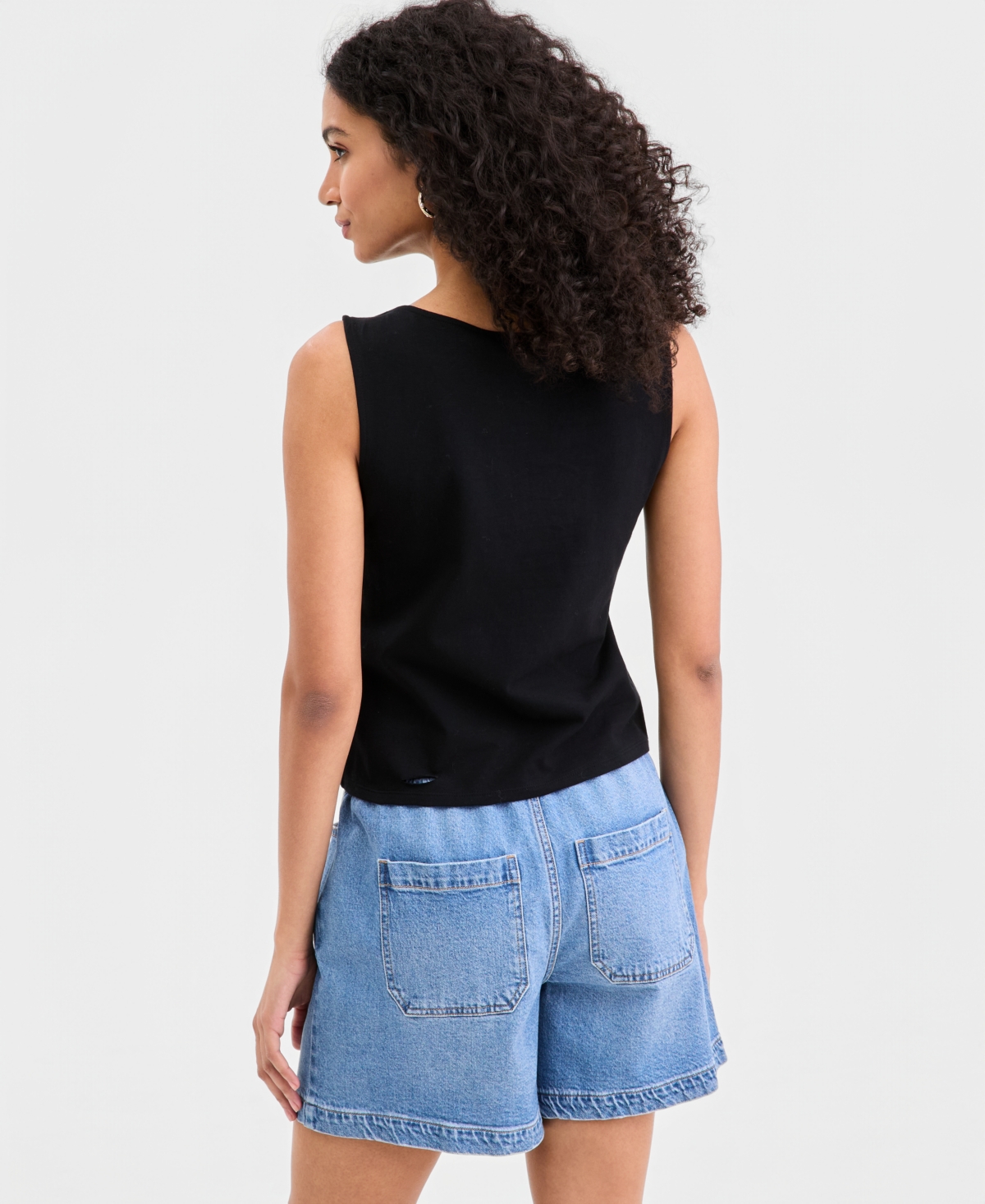 On 34th Women's Knit Sleeveless Boat-Neck Top, Macy's Exclusive