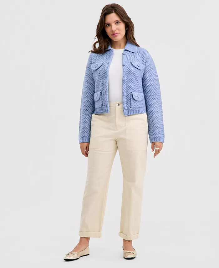 Women's Straight Leg Patch-Pocket Pants