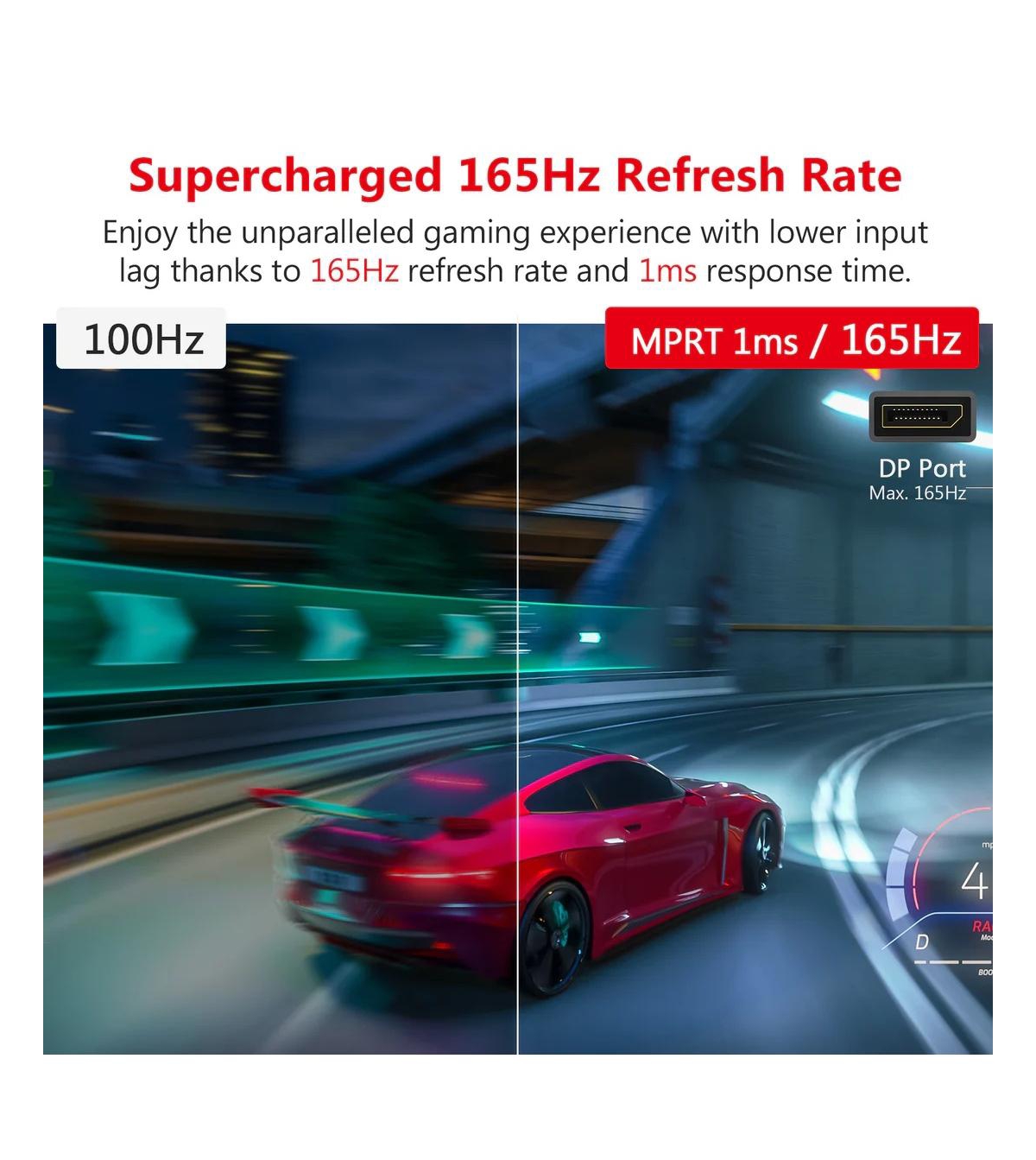 Z-edge 27 inch Qhd 2K 2560 x 1440 165Hz 1ms Curved Gaming Monitor