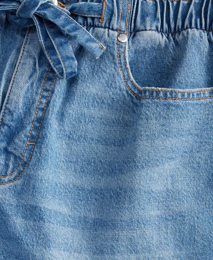 Women's High-Rise Paperbag-Waist Jean Shorts - thumbnail 6