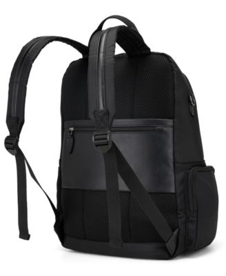 Voyage 17.5" Twill and Faux Leather Backpack