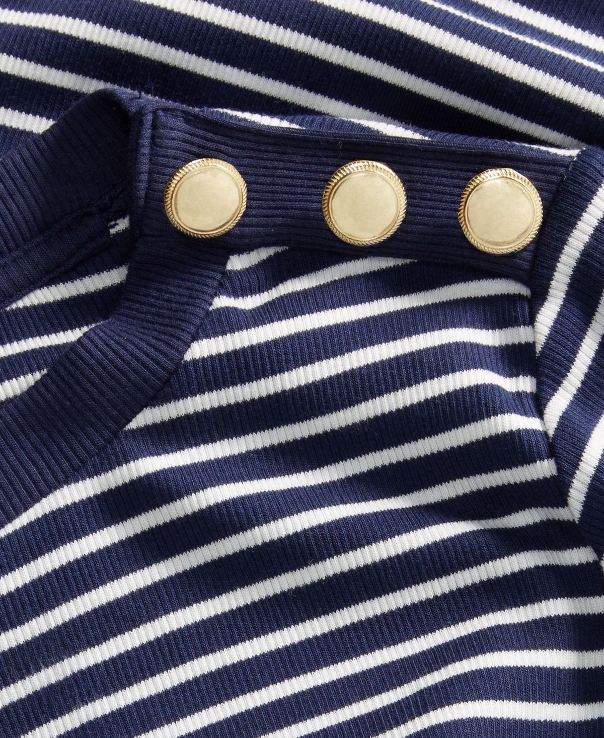 On 34th Women's Knit Long-Sleeve Button-Shoulder Top, Macy's Exclusive