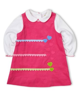 Baby Girls Corduroy Jumper With Hearts