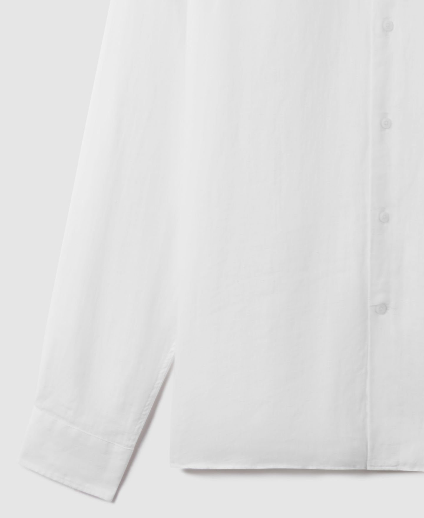 Мужская рубашка REISS Ruban Linen Button-Through, цвет: Белый — фото 7